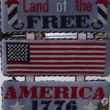 NASHVILLE Star-Spangled Trio by Barefoot Needleart