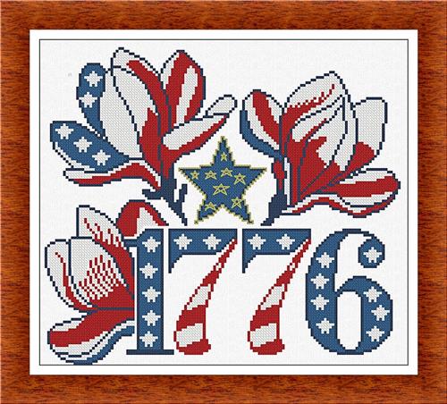 サラ・アン・ソーダー 刺繍 1776年 1776 by Alessandra Adelaide – Threaded Needle